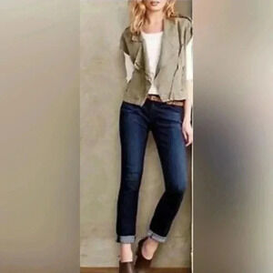 AG Adriano Goldschmied  The Stevie Roll Up Jeans Size 28R